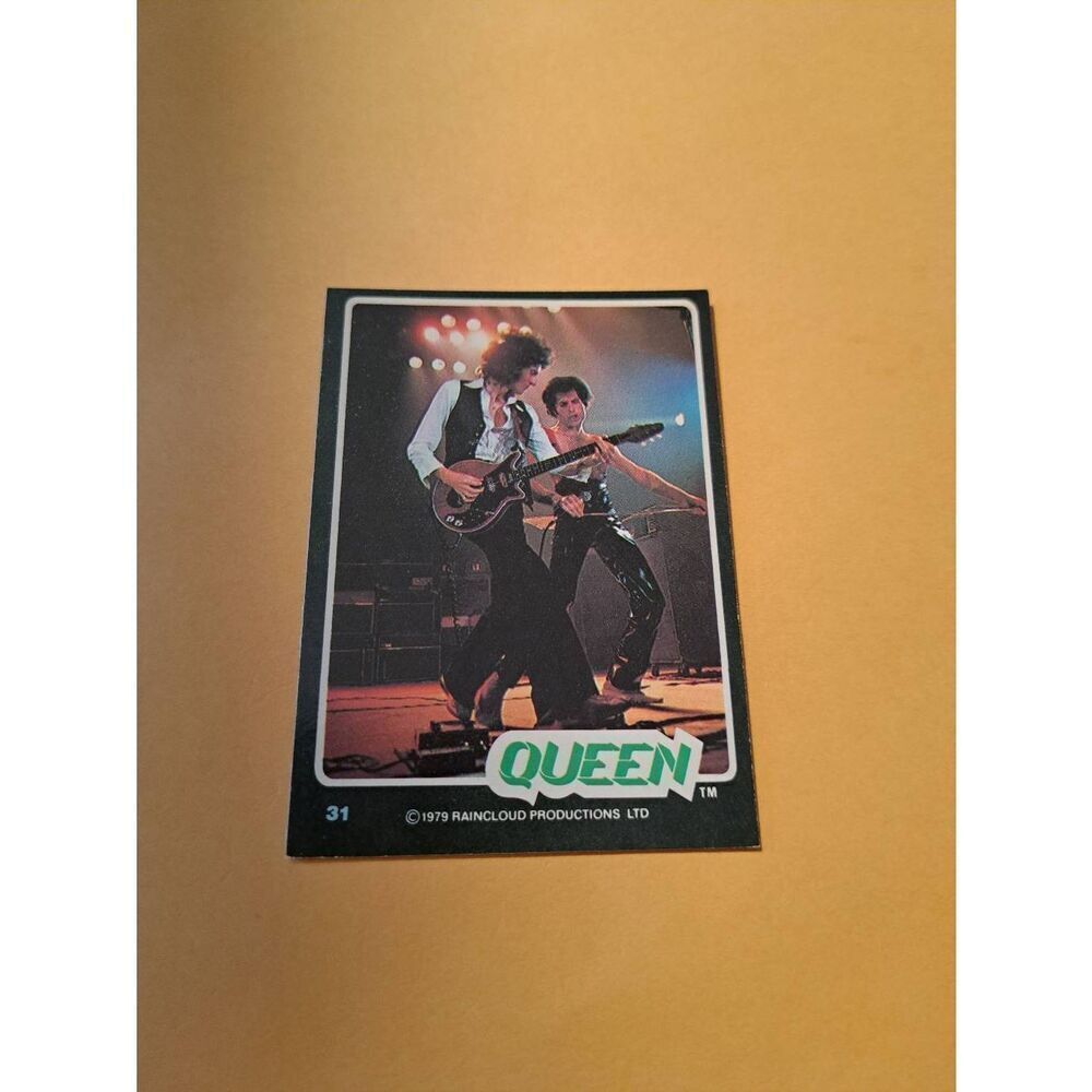 Vintage 1979 Raincloud Productions Queen Trading Card #31 Rock Band Memorabilia
